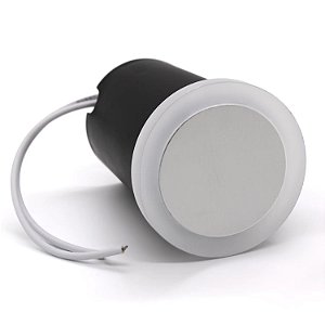 Balizador Mirror LED Redondo 1W Embutir Para Chão Jardim e Piso IP67 A Prova D'Agua Branco Quente - 3000k