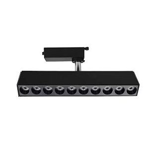 Spot Para Trilho Eletrificado Preto 20W Com LED Pontual Branco Quente 3000K