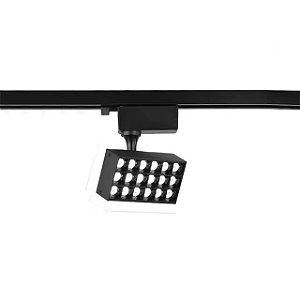 Spot Para Trilho Eletrificado Preto 15W Com LED Pontual Branco Quente 3000K
