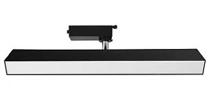 Spot LED Para Trilho Eletrificado Preto 30W Com Difusor Branco Quente 3000K