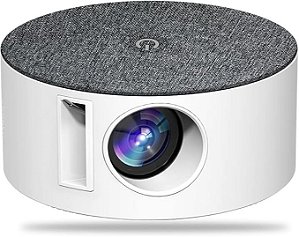 ​Projetor Portátil Redondo T2S LED HDMI Bluetooth 1080p – Cinema em Casa