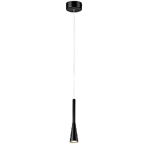 Luminária Pendente Cone Preto Branco Quente 3000k