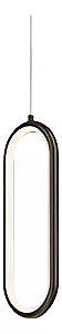 Luminária Pendente LED Minimalista Moderno Preto Branco Quente 3000K