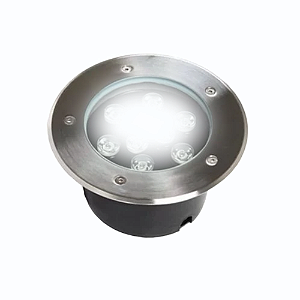 Spot Balizador LED 9W Embutir Para Chão Jardim e Piso Branco Frio IP67 A Prova D'Agua