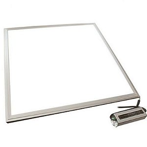 Luminária Plafon LED 48W 60x60 Quadrado Embutir Branco Quente 3000k