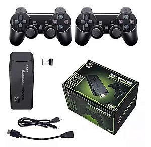 Controle Game Stick 20.000 Jogos 2 Controles Portátil 4k 64gb