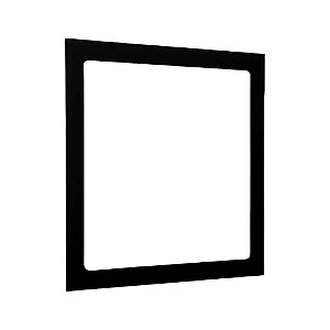 Luminária Plafon LED 25W 30x30 Quadrado Embutir Branco Quente 3000k - Borda Preta