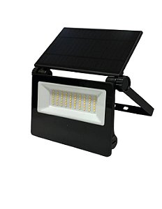 Refletor Solar LED 50W Placa Recarregável A Prova D'água Dobrável Ajustável Com Controle Branco Frio IP67