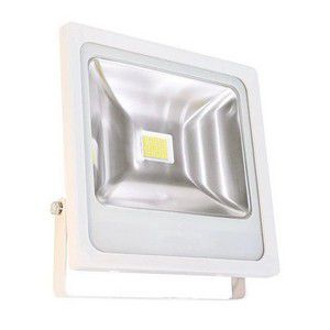 Refletor Holofote LED 30W IP66 A prova D'Água Branco Frio 6000k Carcaça Branca