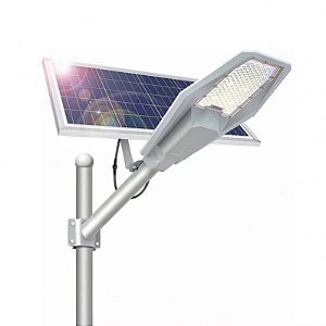 Luminaria Publica Solar LED 1200w Placa Externa Branco Frio 6500K