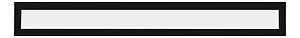 Luminária Plafon LED 36W 15x120 Retangular Embutir Branco Neutro 4000k - Borda Preta