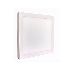 Luminária Plafon Led 42w 40x40 Quadrado Sobrepor Branco Frio 6000k