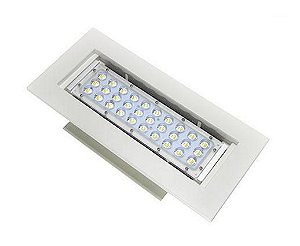 Luminária LED 50W Posto de Gasolina Branco Frio 6000k