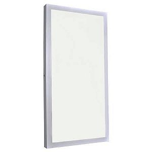 Luminária Plafon Led 48w 30x60 Retangular Sobrepor Branco Quente 3000k