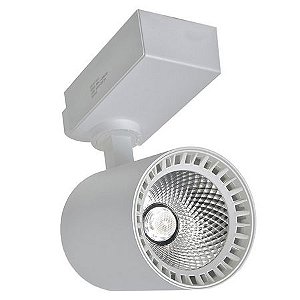 Spot 18W LED Branco para Trilho Eletrificado Branco Quente 3000k