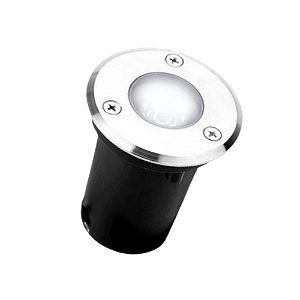 Spot Balizador LED 1W Embutir Para Chão Jardim e Piso Branco Frio IP67 A Prova D'Agua