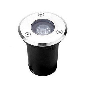 Spot Balizador LED 1W Embutir Para Chão Jardim e Piso Verde IP67 A Prova D'Agua