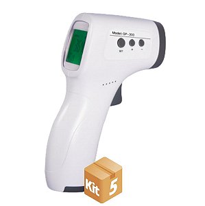 Kit 5 Termômetros Sensor Infravermelho Digital de Testa Medição de Temperatura