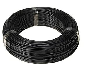 Fio Cabo Flexível 1,5 mm Energia Elétrica Rolo 100 Metros Preto Anti Chamas