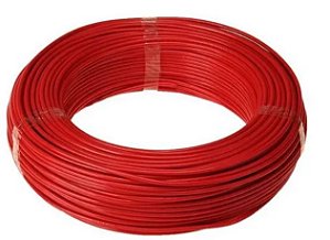 Fio Cabo Flexível 1,5 mm Energia Elétrica Rolo 100 Metros Vermelho Anti Chamas