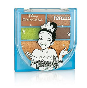 PALETA DE SOMBRAS E ILUMINADOR PRINCESAS - FENZZA
