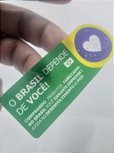 100 Adesivos Fabricado no Brasil