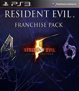 Resident Evil Franchise Pack 4 5 6 Collection Midia Digital Ps3