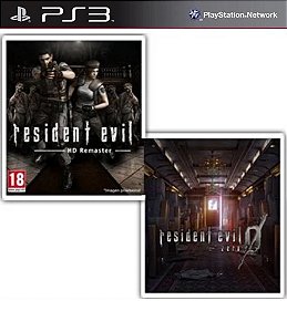 Resident Evil 1 Hd Remaster + Resident Evil 0 Hd Zero Remaster Midia Digital Ps3