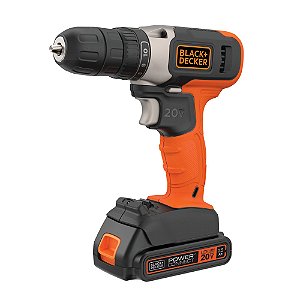 Furadeira Parafusadeira Black Decker 20V Lítio BCD702C1-BR