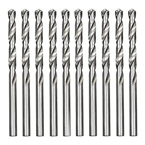 BROCA PARA METAL POLIDA, HASTE CILINDRICA , HSS, 10 PEÇAS  1