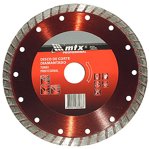 DISCO DE CORTE DIAMANTADO TURBO 180 X 25,4 MM, CORTE SECO