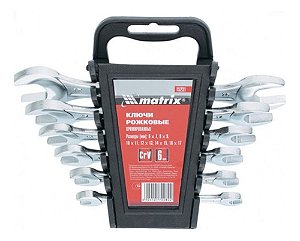 Conjunto De Chave De Alfarroba, 6-17 Mm, 6 Pcs, Crv, Mtx