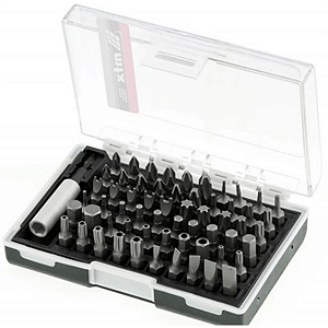 JOGO DE BITS DIVERSOS, 25 MM, CRV, 61 PCS COM CAIXA//MTX