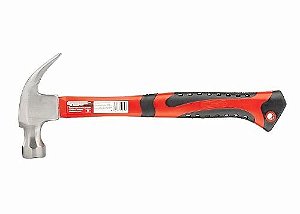 Martelo Unha 450g, Cabeça 27mm Magnética, Cabo de Fibra Emborrachado
