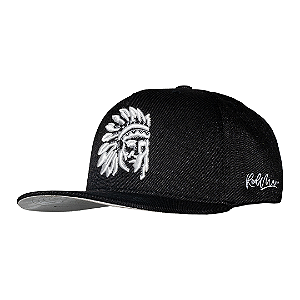 BONÉ RED MAN BLACK FIT SNAPBACK - RED 1208