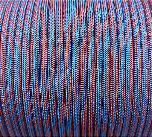 Paracord 550 Striped Blue&Red