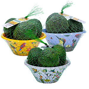 3 Bowls de Avocado - Coleção Aves do Brasil (500g cada)