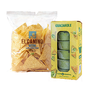 Blister com 6 potes de 60g de Guacamole + Nachos