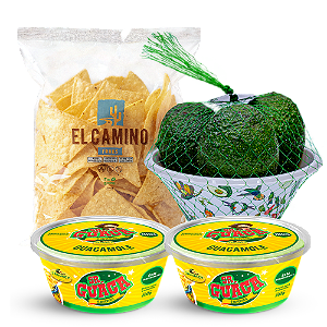 2 Sr. Guaca + 1 Bowl + 1 Nacho (Kit Combo com os amigos)