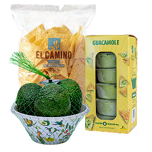 Kit Prático - 01 Guaca 60x60g + 01 Nachos + Bowl de Avocado