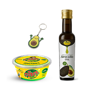 Kit Duo Perfeito - 01 Sr. Guaca 200g + 01 Azeite 250ml + Brinde Chaveiro