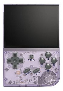 Console Anbernic Rg35xx Roxo Transparente 128gb