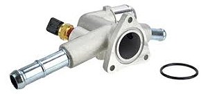 FLANGE VALVULA TERMOSTATICA HYUNDAI CRETA / IX35 / COM SENSOR / SEM VALVULA TERMOSTATICA / 256002E100