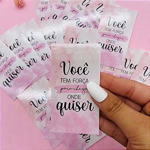 Cartão de Agradecimento Frases Motivacionais Você tem Força