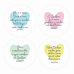 Adesivo Agradecimento Cliente Frases Biblicas Sortidas