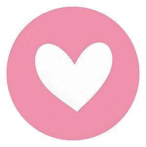Adesivos Lacre Coração 3x3cm Unboxing Embalagens Colante Rosa Bebê