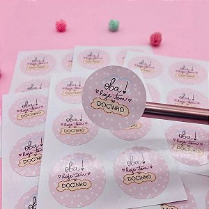 Adesivos Rótulos Oba Hoje Tem Docinho