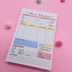 Talão Bloco Carta De Agradecimento Ao Cliente