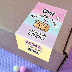 Adesivo Lacre Agradecimento Ao Cliente Embalagem Oba