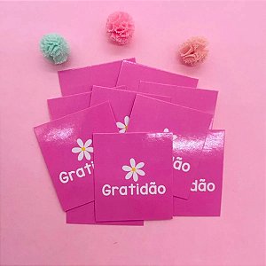 Mini Cartão Frases Motivacionais Gratidão Florzinha